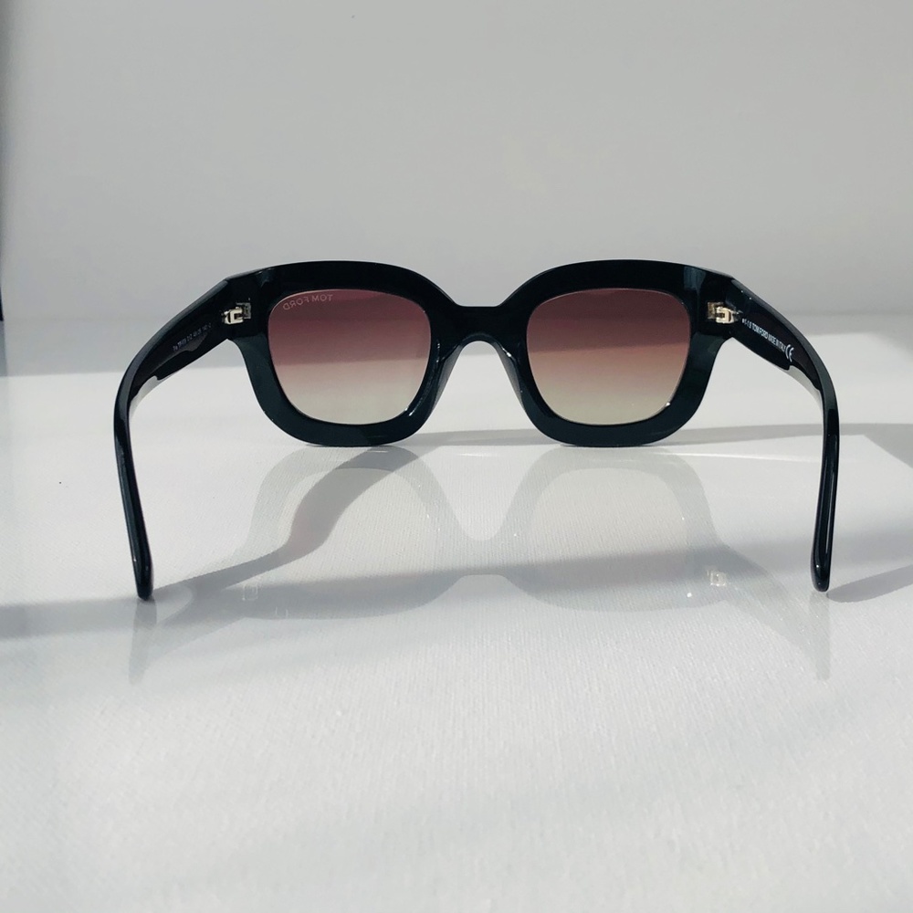 New TOM FORD Pia Black Square Sunglasses - Picture 7 of 16